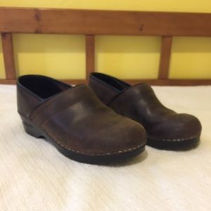 Women's brown Dansko clog